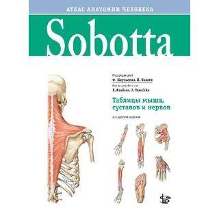 Sobotta. Таблицы мышц, суставов и нервов; приложение к Sobotta. Атлас анатомии человека Соботта 2021 г. (Логосфера)